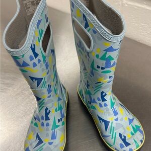 Unisex Bogs Kids' Sparse Geo Rain Boots Size Youth 1